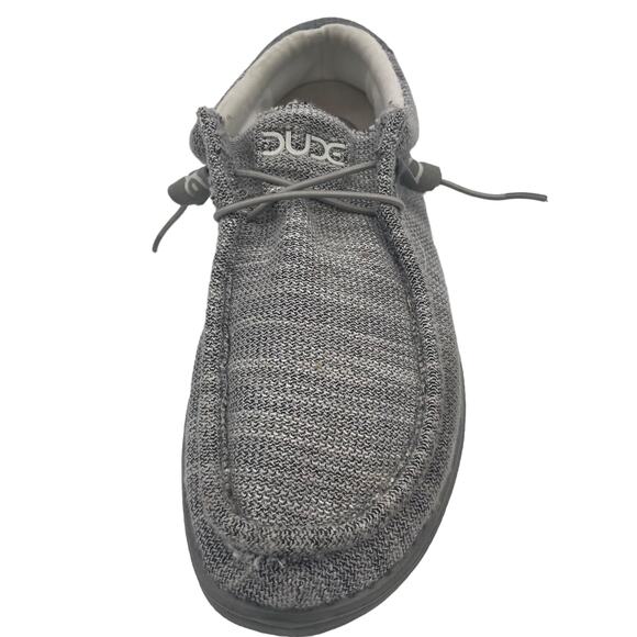 Hey Dude Wally B Stretch Loafers Men's Size 13 Grey Melange Slip On Shoes - Picture 5 of 8